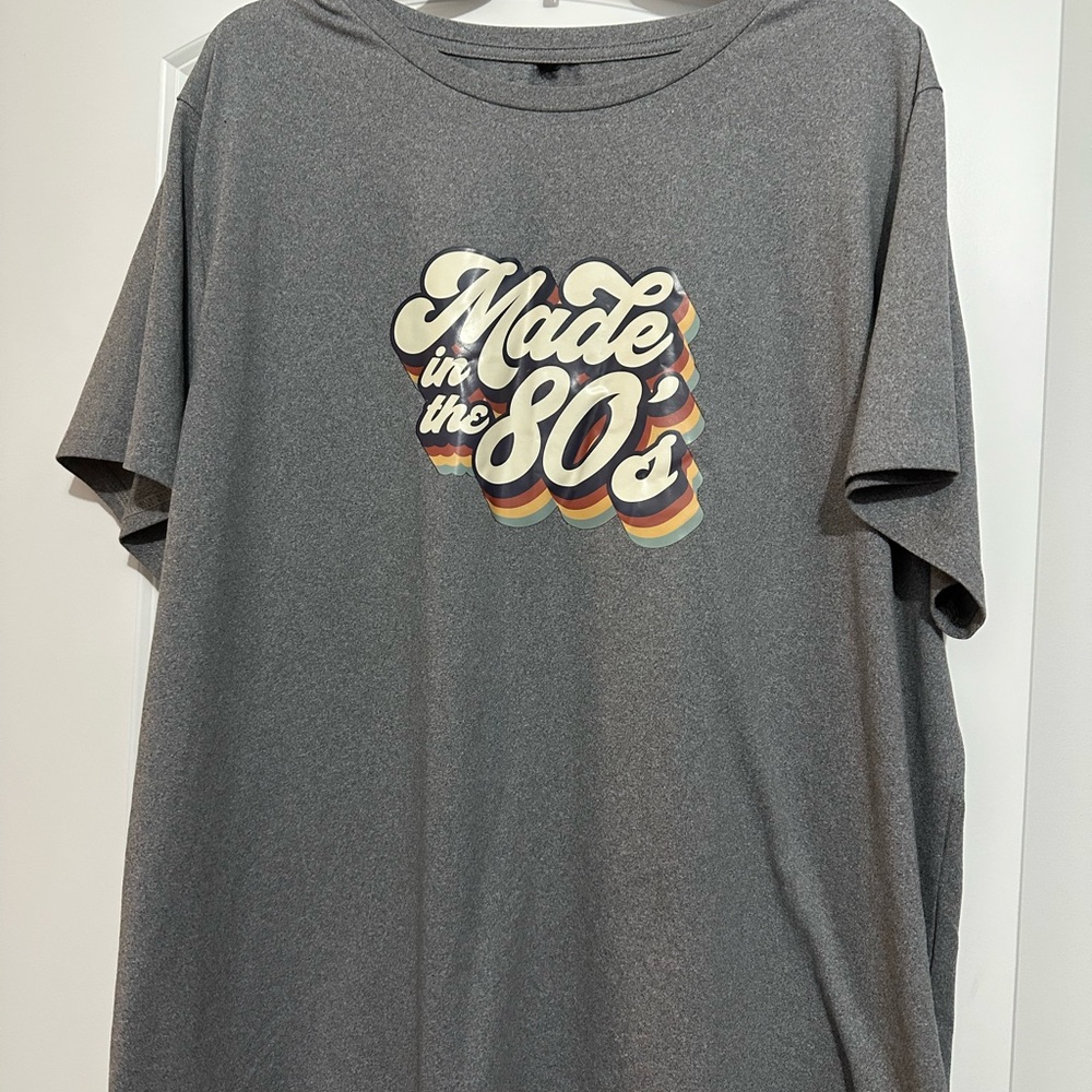 Made in the 80s Grey Graphic Tee